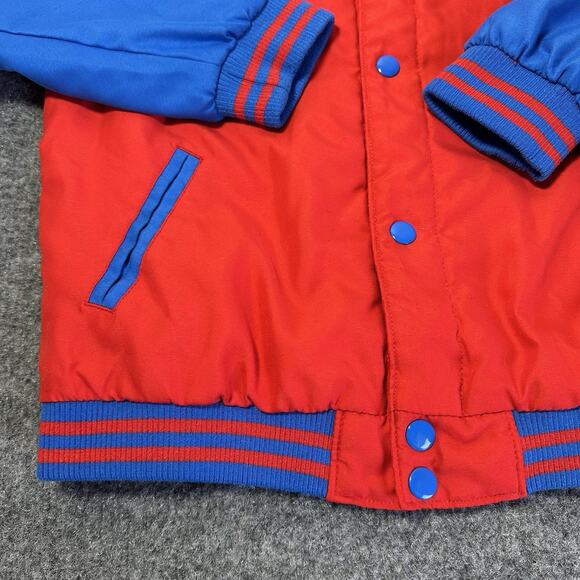 Marvel Disney Youth Sz (9/10) Spider-Man Button Up Varsity / Bomber Jacket Coat - Picture 3 of 16